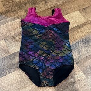 Colorful Mermaid Scale Leotard-size 6